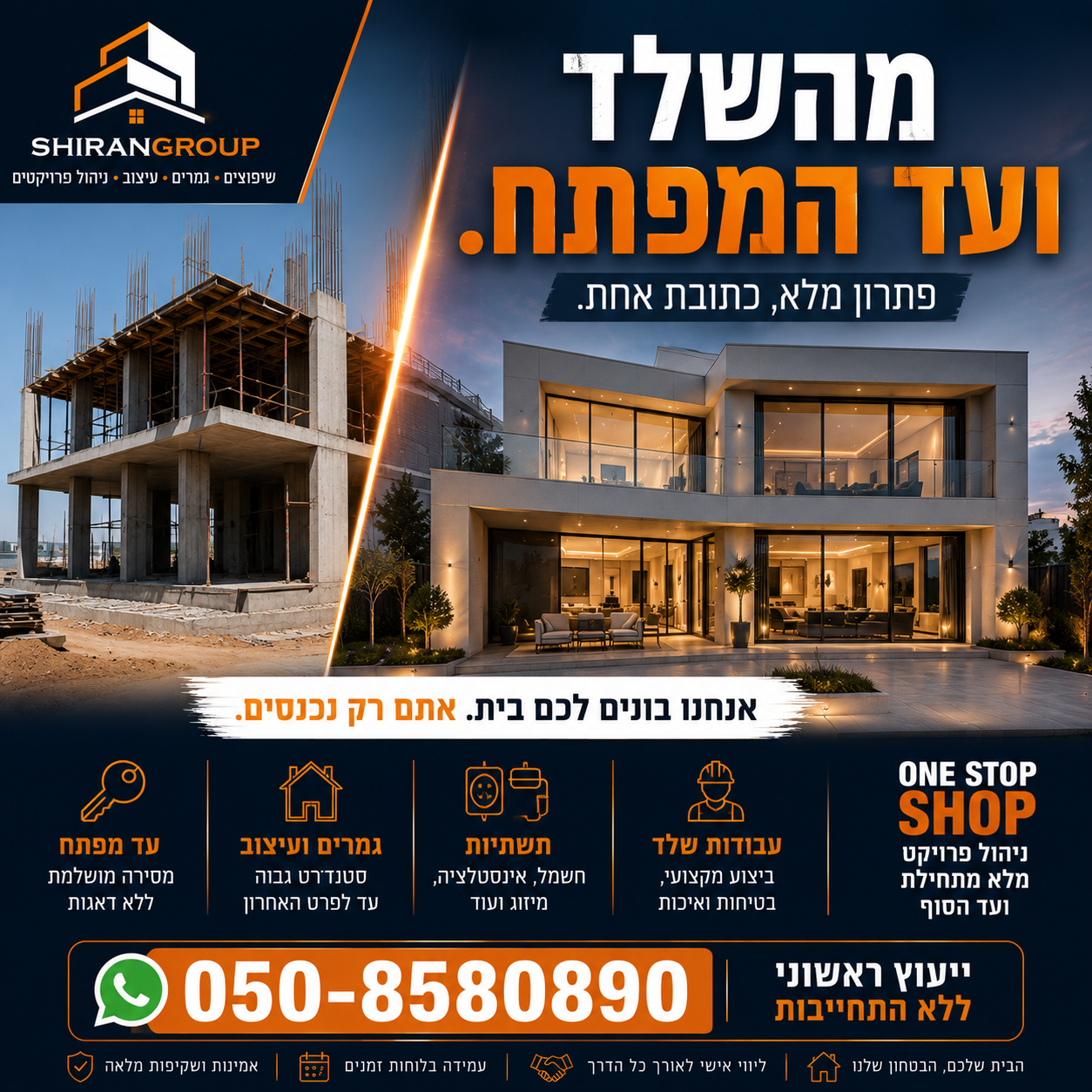 עיצוב פוסט - משלד עד מפתח