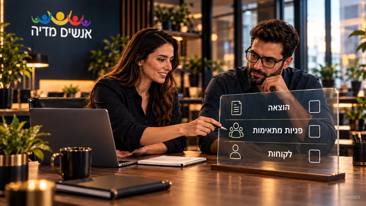 המחשה של בחינת הוצאות הקמפיין, פניות מתאימות ולקוחות לפני הגדלת התקציב