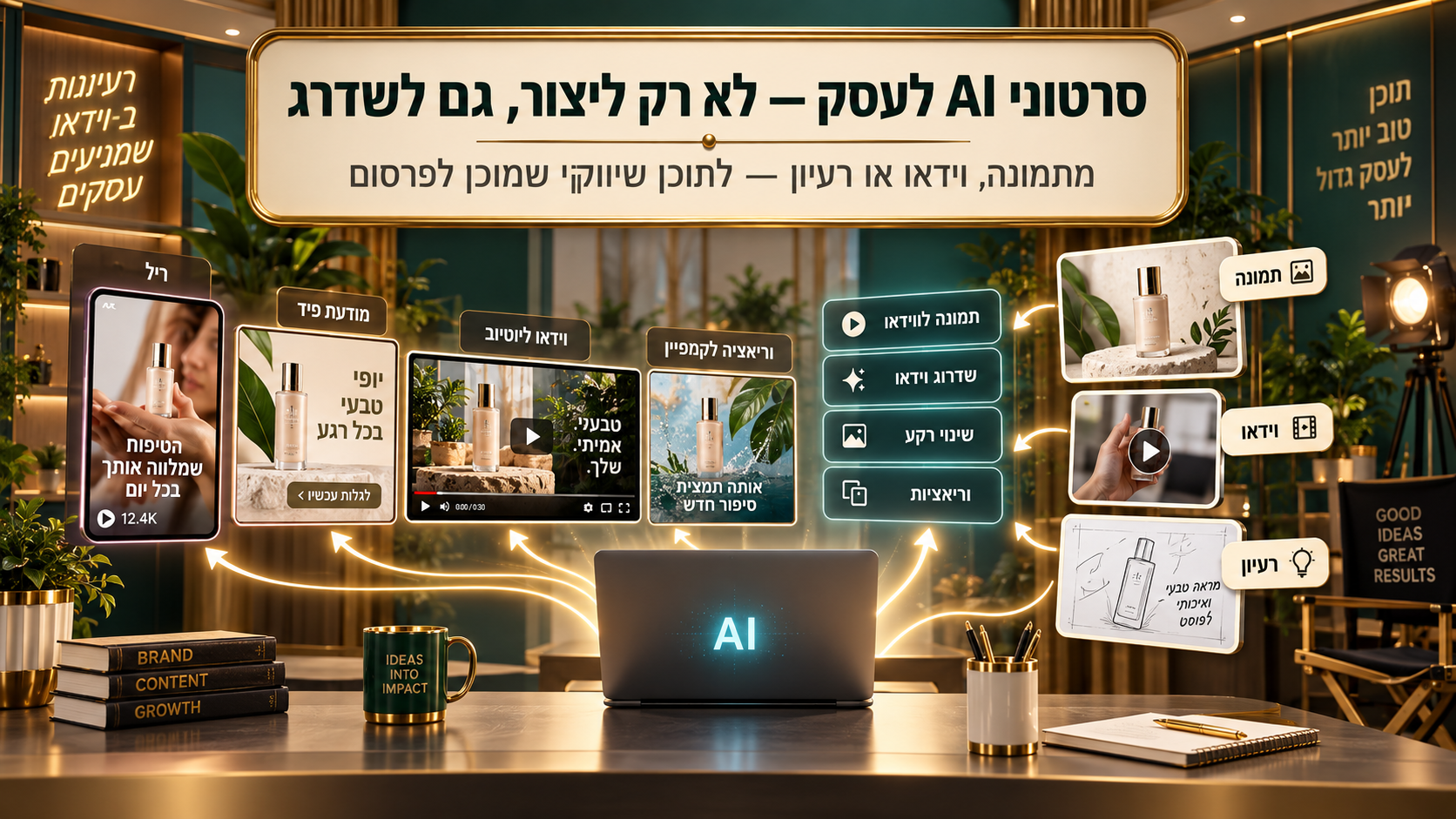 סרטוני AI לעסקים: איך יוצרים וידאו שיווקי שבאמת עובד ב־2026